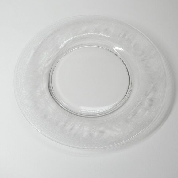 Wheeling Fox and Hounds Etched Glass Hunting Scene - Set 10 Luncheon Plates 8.5" - Picture 6 of 13